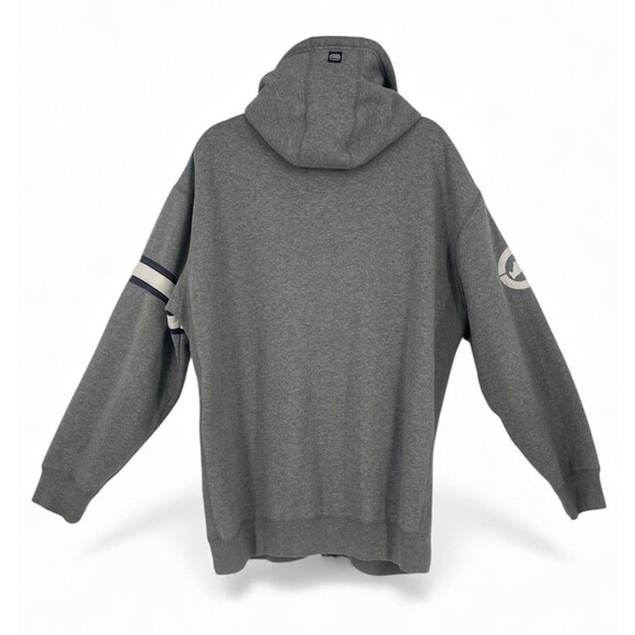 Vintage Ecko UNLTD Zip Up Hoodie Mens Gray Y2K Spell Out Grunge Skater 2X - Picture 3 of 16